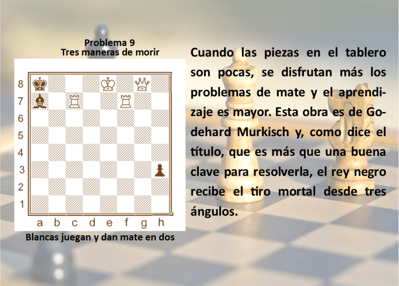 Problema 9 de AN Ajedrez Noticias