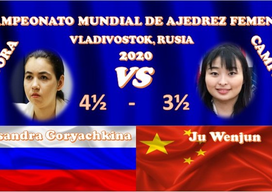 Aleksandra Goryachkina y Ju Wenun