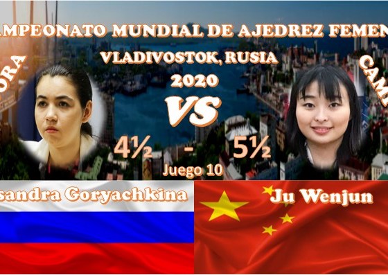 Campeonato Mundial de ajedrez femenil VLADIVOSTOK, RUSIA 2020 ronda 10