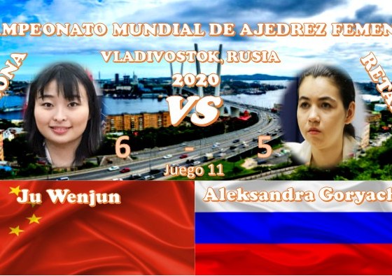 Campeonato Mundial de ajedrez femenil VLADIVOSTOK, RUSIA 2020 ronda 11