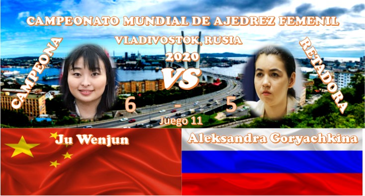 Campeonato Mundial de ajedrez femenil VLADIVOSTOK, RUSIA 2020 ronda 11