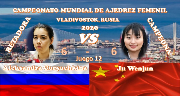 Campeonato Mundial de ajedrez femenil VLADIVOSTOK, RUSIA 2020 ronda 12