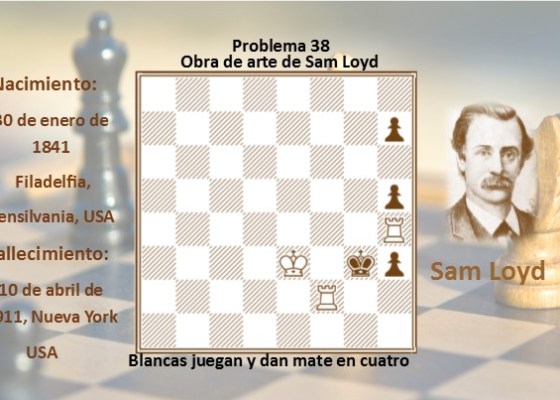 Problema 38 Obra de arte de Sam Loyd
