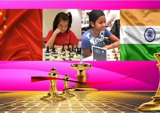 Lu Miaoyi de China y Shri B. Savitha de India